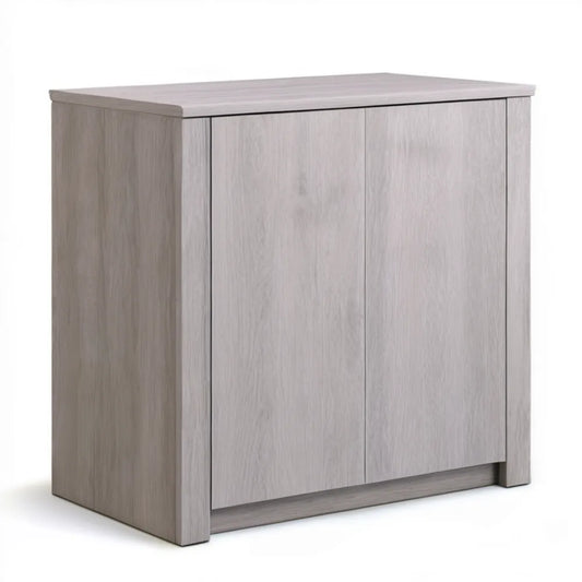 Kredens dwudrzwiowy jasnoszary z płyty laminowanej 80 x 40 x 80 cm